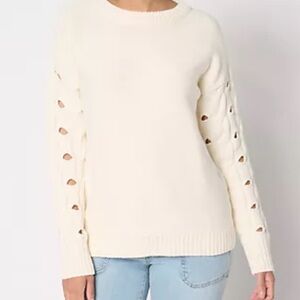 White sweater size small